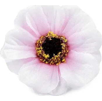 umělá květina Umělý květ čajová růže O50 mm - 8 světlá růžová - 390653