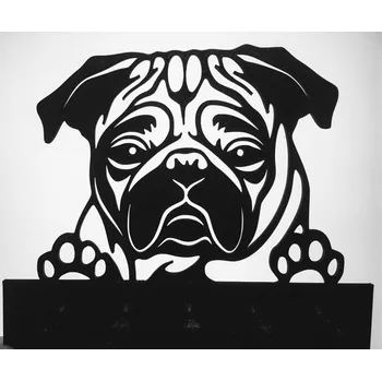 Věšák Mops #1 - věšák na klíče