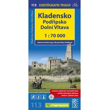 Kartografie PRAHA, a. s. Kladensko, Podřipsko, Dolní Vltava – cyklomapa č.&nbsp;113
