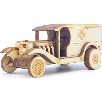 autíčko VRKY - sběratelské modely Model retro sanitky C-Cab Phaeton 1:64