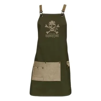 Pracovní zástěra Zelená barber zástěra BARBERTIME Green apron