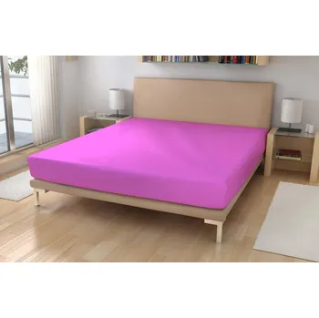 Prostěradlo Polášek Jersey prostěradlo Exklusive Sytě růžová 90/200 cm