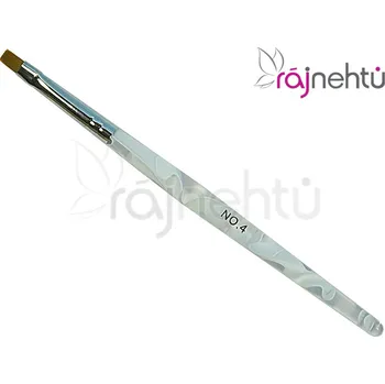 Kosmetický štětec Štětec na gel #4 - přírodní