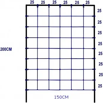 Dětské hřiště Lezecí síť 1,5 x 2m Barva: Modrá