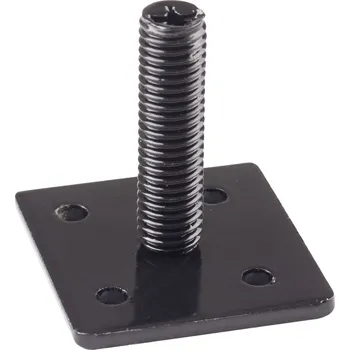 Stolová podnož Walteco Stavěcí destička 40x40mm, M10, černá