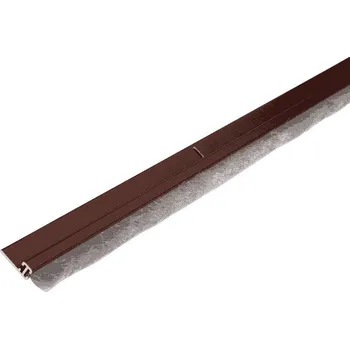 Dveřní kování COBRA PRAHOVÁ LIŠTA PEVNÁ 1000mm KARTÁČ Povrch: Hnědá