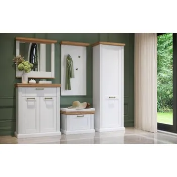 Předsíňová stěna Předsíň Artis - bílá/ořech pacific