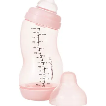 Kojenecká láhev Difrax Kojenecká S-lahvička široká antikoliková Růžová 310 ml