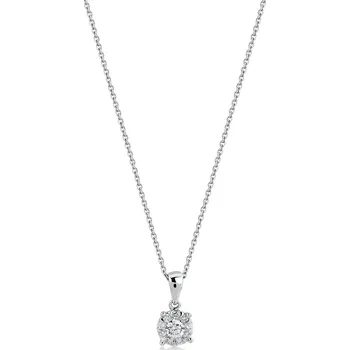 Náhrdelník Lillian Vassago Zdobený náhrdelník z bílého zlata s diamanty LLV59-DN012W
