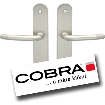 Dveřní kování COBRA TITAN Provedení: PZL klika levá/klika, Povrch: ONS - nikl matný, Rozteč: 90 mm