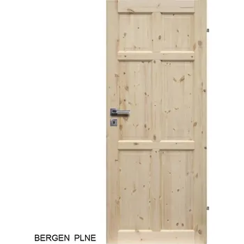 Interiérové dveře Interiérové dřevěné dveře BERGEN 60-100 cm Pravé/Levé Bez povrchové úpravy