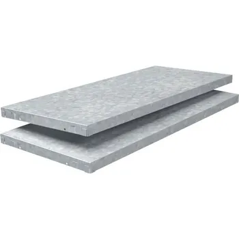 Dílenský regál Regálová police Schulte pozinkovaná 800x35x350 mm, balení 2 kusy, zásuvný systém do 85 kg