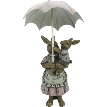 Velikonoční dekorace Velikonoční dekorace - Zaječí máma se synkem, Clayre & Eef 6PR3267