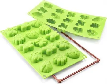 Silikomart Silikonová forma na dortíky mini jarní zahrada zelená