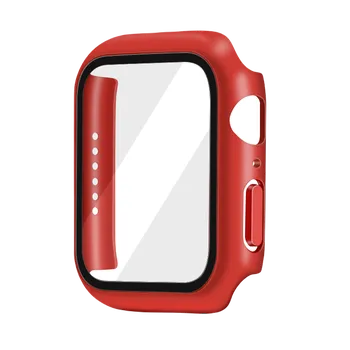 Ochranné pouzdro s tvrzeným sklem pro Apple Watch 44mm Barva: Červená, Typ: 18