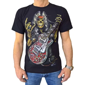 Pánské tričko triko smrtka - Metal Guitar Gangster