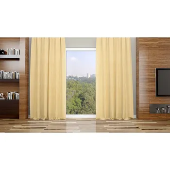 Orbytex Zatemňovací závěs hotový - Alan žlutý Rozměry: Š/V 145x150 (1ks), Vršek závěsu: ŘASÍCÍ STUHA