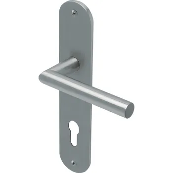 Dveřní kování COBRA LOŽISKOVÉ KOVÁNÍ VISION PB3.0 Provedení: PZ (vložkový zámek), Povrch: IN - nerez, Rozteč: 72 mm