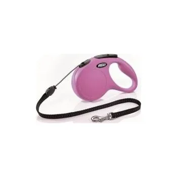 Vodítko pro psa Vodítko FLEXI Classic NEW M lanko 5m/20kg Barva: růžová