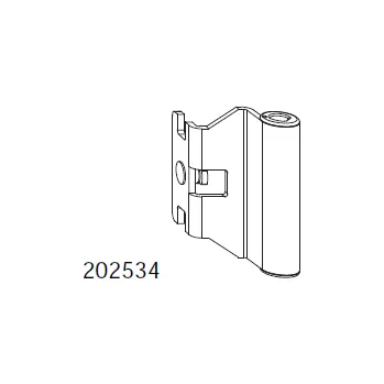 Stavební výplň Maco Úhelník horního pantu Maco - samostatný UHEL12/20-9 Falc úhelníku Maco: Úhelník 12/20-9