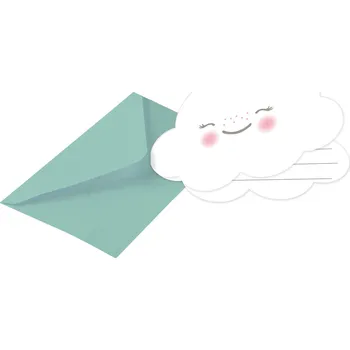 Pozvánka Amscan Duha a mráček pozvánky 8 ks