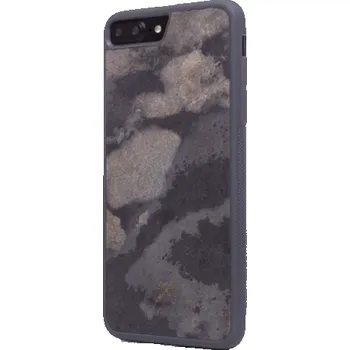 Pouzdro na mobilní telefon Woodcessories Stone Collection EcoCase iPhone 7/8+ granite gray sto006