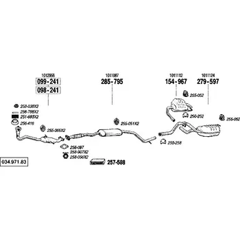 Katalyzátor katalyzátor výroba AS/BM Bosal 99-241A