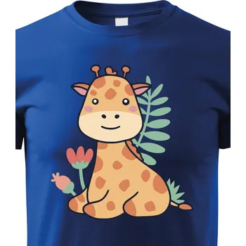 Chlapecké tričko Dětské triko Žirafa, Barva Modrá, Velikost 158 cm/12 roků, Canvas Dětské tričko Bezvatriko.cz 1085
