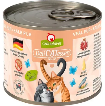 Krmivo pro kočku GranataPet pro kočky – DeliCATessen konzerva čisté telecí maso 6× 200 g