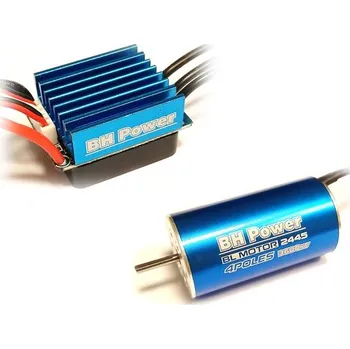 RC náhradní díl Střídavý elektromotor 2445 4500kv+35A pro RC auta Combo BH Power