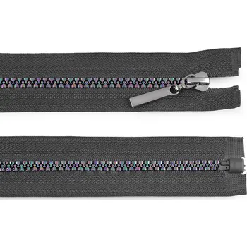 Zip Duhový kostěný zip No 5 délka 40 cm, barva 311 šedá paloma