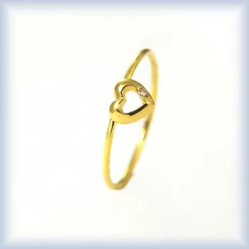 Prsten žluté zlato 49 čirý