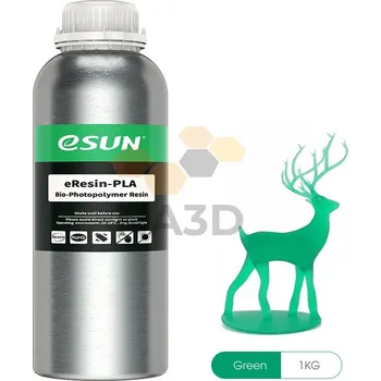 Filament Bio-Based - eResin PLA resin - Bio pryskyřice eSUN 1 kg, Barva Zelená