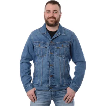 Pánská casual bunda Lee Rider Jacket Washed Camden středně modrá