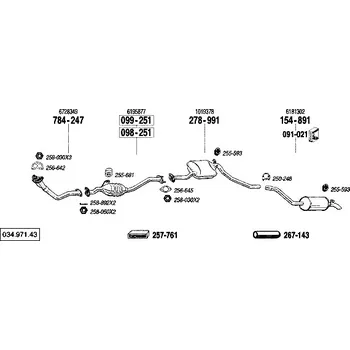 Katalyzátor katalyzátor výroba AS/BM Bosal 99-251A