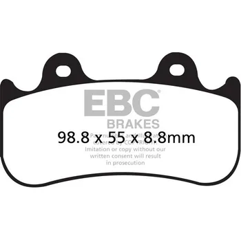 Brzdová destička Brzdové destičky EBC FA455HH
