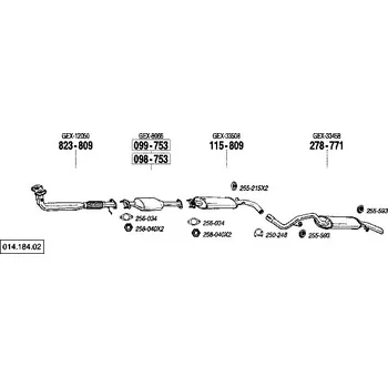 Katalyzátor katalyzátor výroba AS/BM Bosal 99-753A