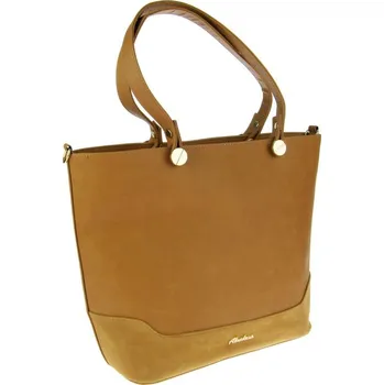 Kabelka Kabelka s ušima hnědá 37 cm (Elegantní pevná taška s ušima)