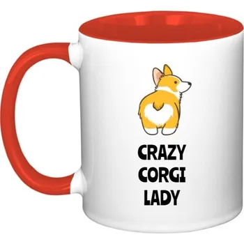 Hrnek malý barevný s potiskem Hrnek pro milovniky pejsku Corgi