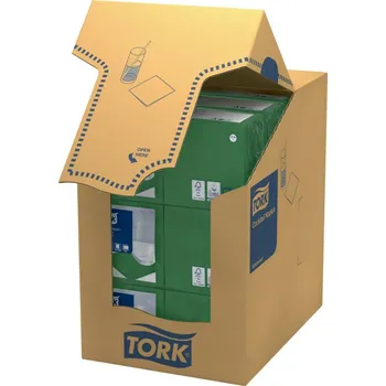 Papírový ubrousek Tork tmavě zelený ubrousek – koktejlový