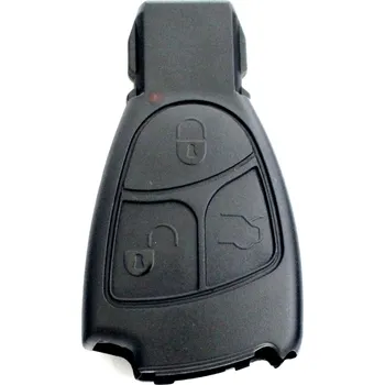 Zabzepeční vozidel Náhradní obal klíče pro 3-tlačítkový klíč Mercedes-Benz (černý plastový) EIC-189