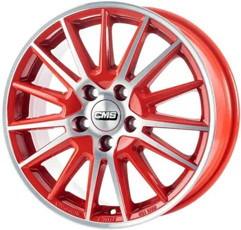 Alu kolo CMS C23 Diamond Red Gloss 6,5x16 5x112 ET46 57,1