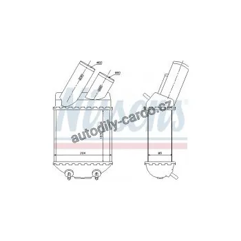 Motor automobilu Chladič turba NISSENS 96855