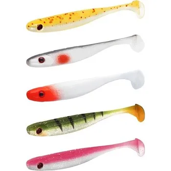 Rybářský háček 5ks - Gumová Nástraha BOMB! Rippa Mix Délka 10cm