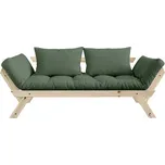 sofa BEBOP natural pine (pohovka z borovice) karup natural olive green 756