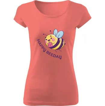 Dámské tričko Tričko s potiskem Happy BEEday dámské