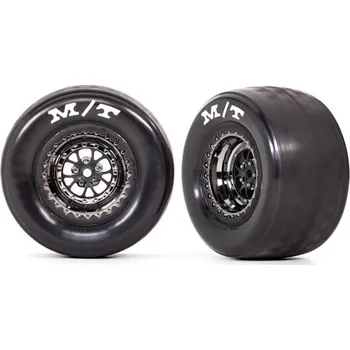 RC vybavení Traxxas kolo, disk Weld chromovaný černý (zadní) (2)