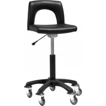 Koupelnové sedátko ChD Stolička s kolečky nechytajícími chlupy čtvercová s opěradlem (do 150 kg)