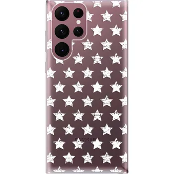 Pouzdro na mobilní telefon Odolné silikonové pouzdro iSaprio - Stars Pattern - white - Samsung Galaxy S22 Ultra 5G