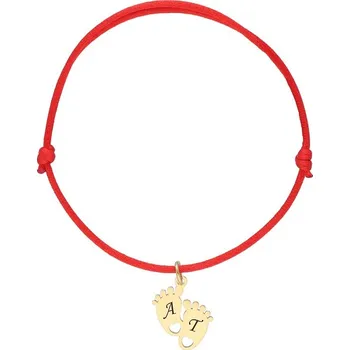 Náhrdelník Doria Náramek na červené šňůrce s nožičkami E260